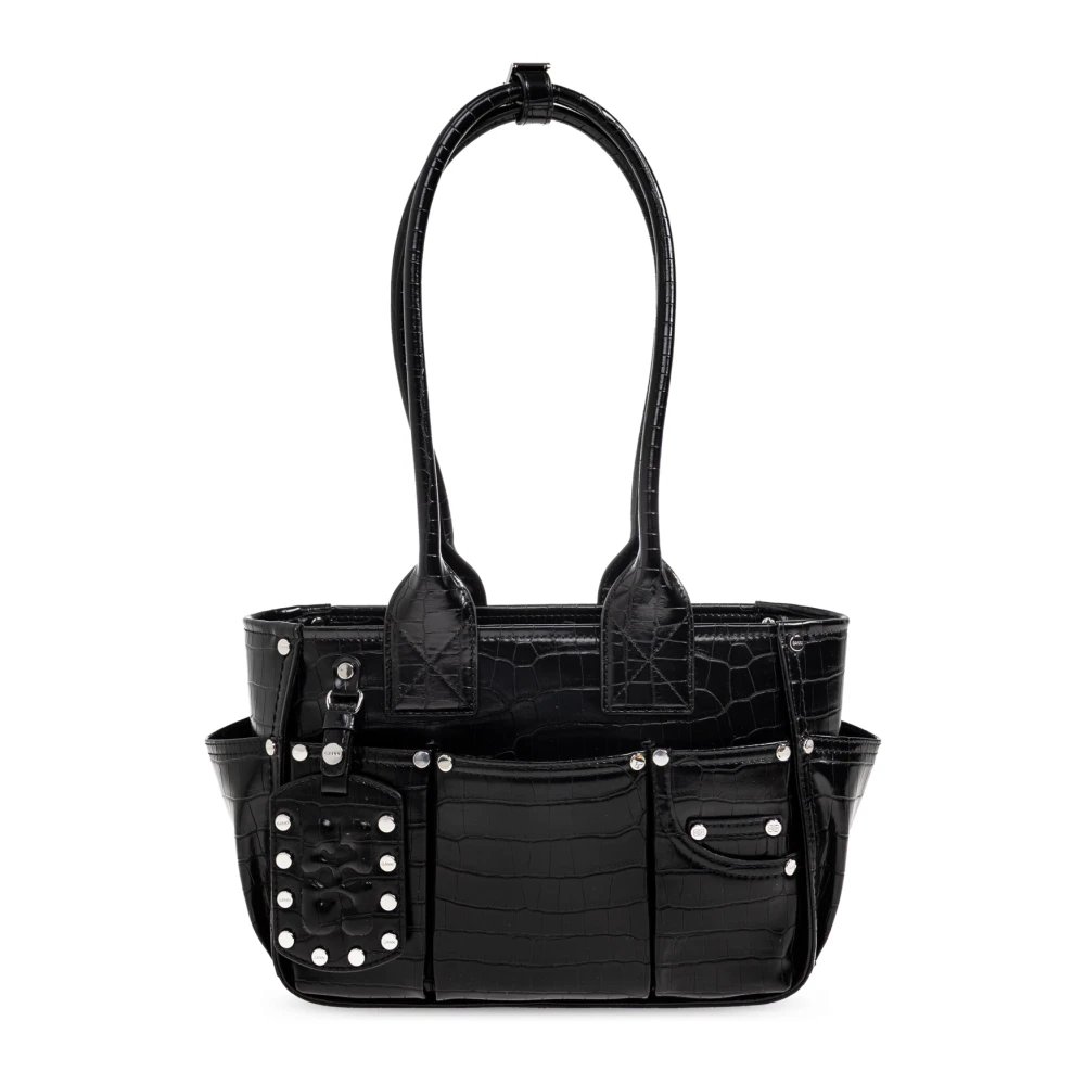 Ganni Women's Black Shoulder Bag - Shoulder Bags - One Size - Bags