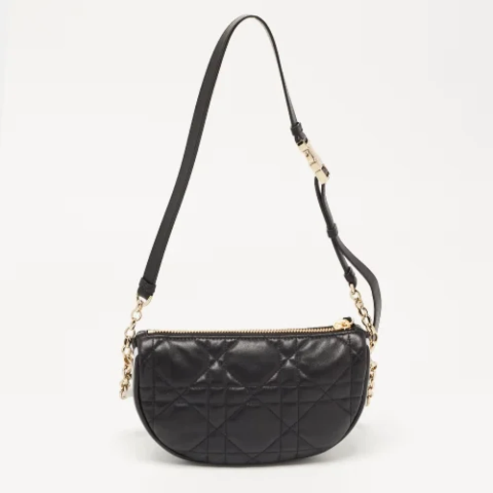 Dior Vintage Pre-owned Leather dior-bags Black Dames