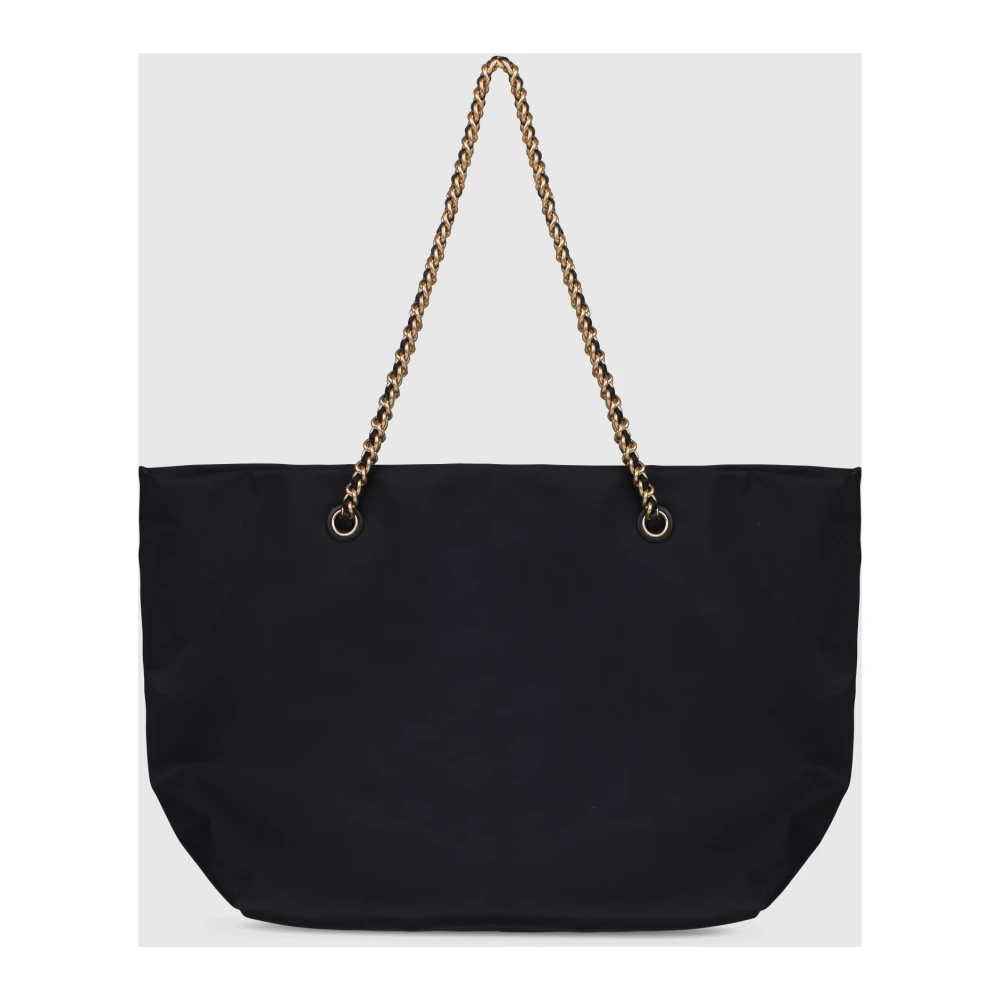 TORY BURCH Ella Logo-Patch Tas Black Dames