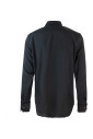 chemise-noire-a-boutons-modal-polyester