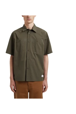Grön Tech Poplin Skjorta