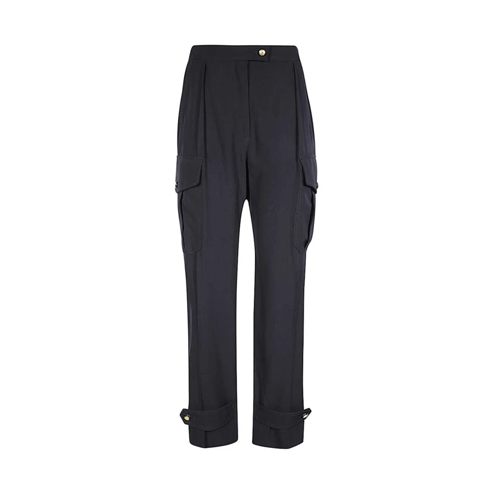 Alexander mcqueen Wollen broek met zakken Blue Dames