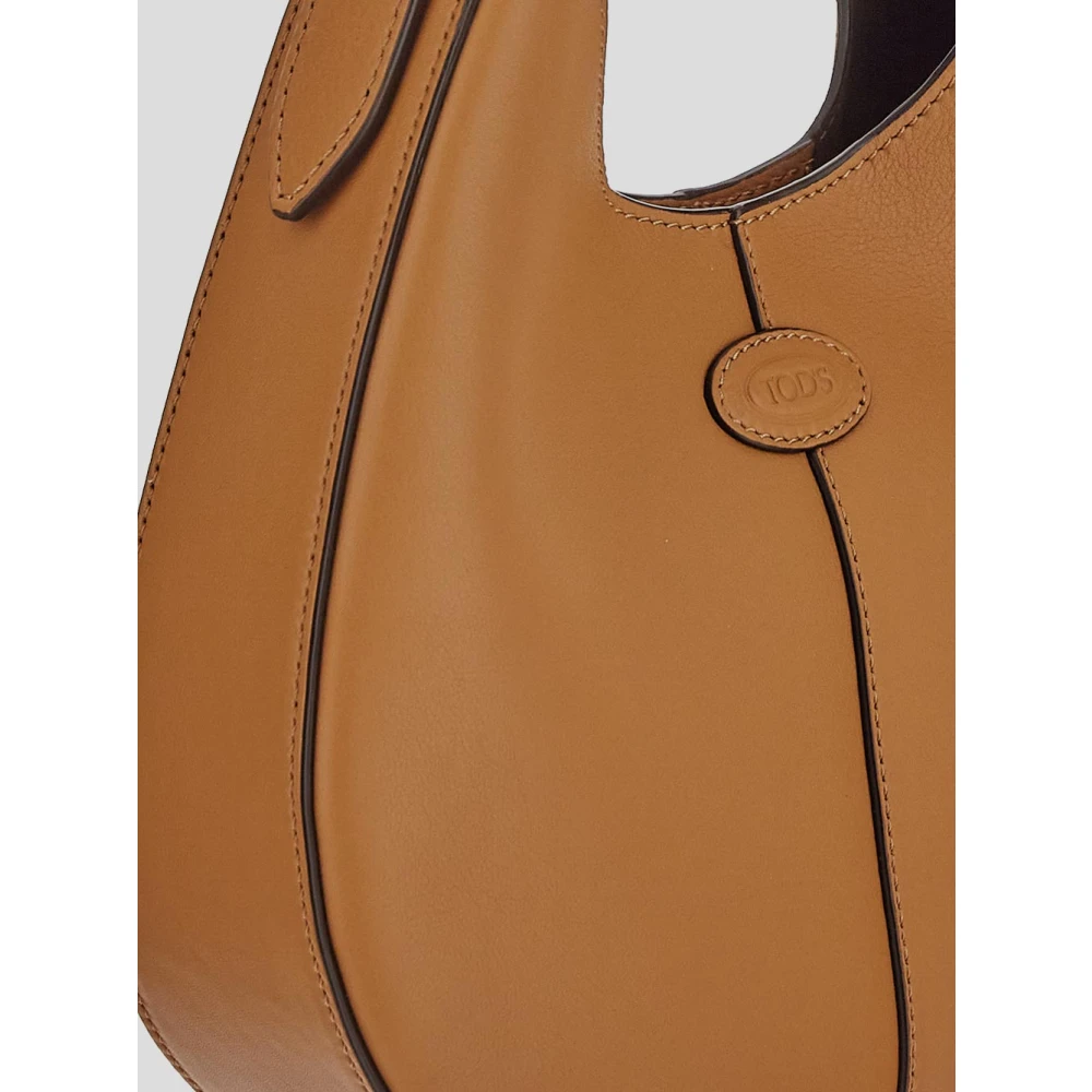 TOD'S Leren Hobo Tas Brown Dames
