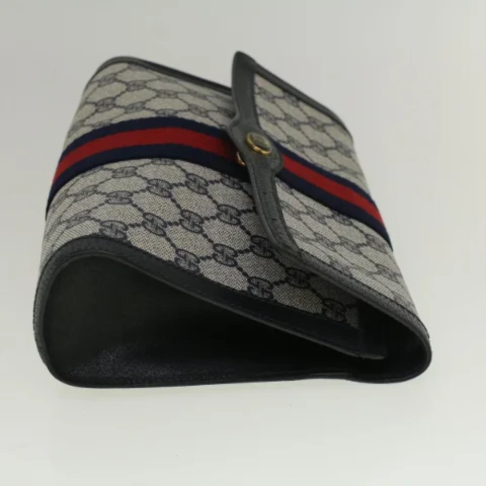Gucci Vintage Pre-owned Canvas clutches Red Dames