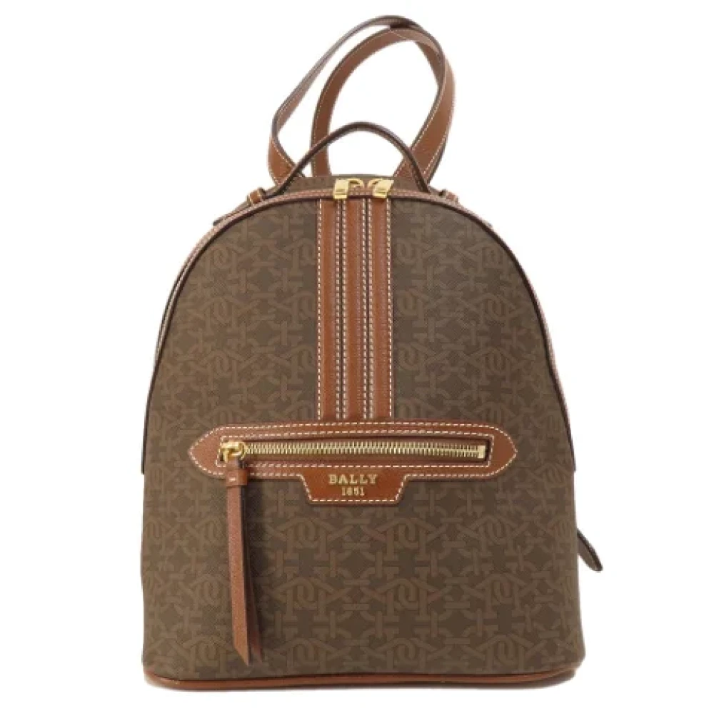 Bally Pre-owned Leather backpacks Brown Dames