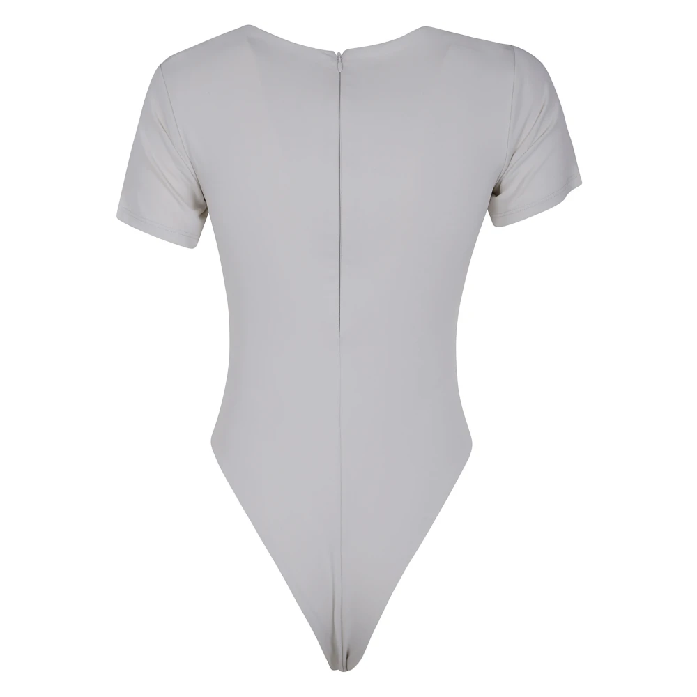 Entire Studios Nylon Spandex Bodysuit Gray Dames