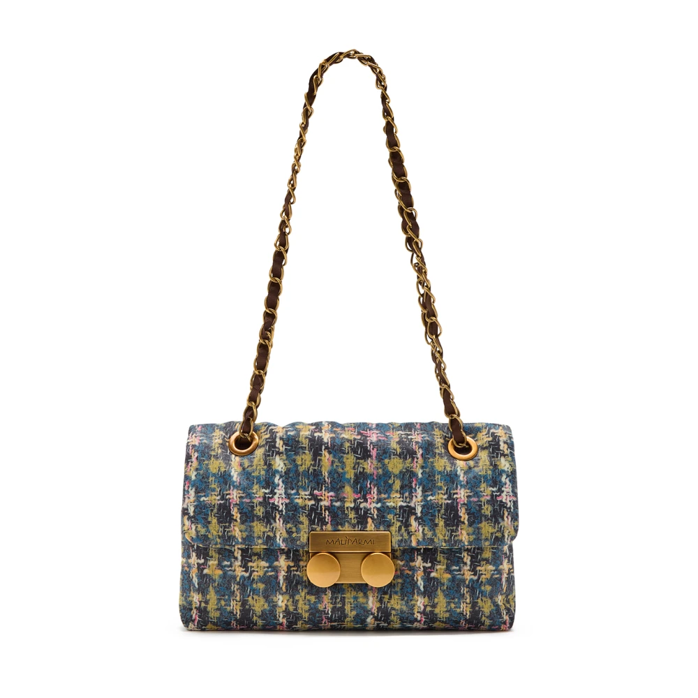 Maliparmi Puffy Nylon Crossbody Tas met Ketting Multicolor Dames