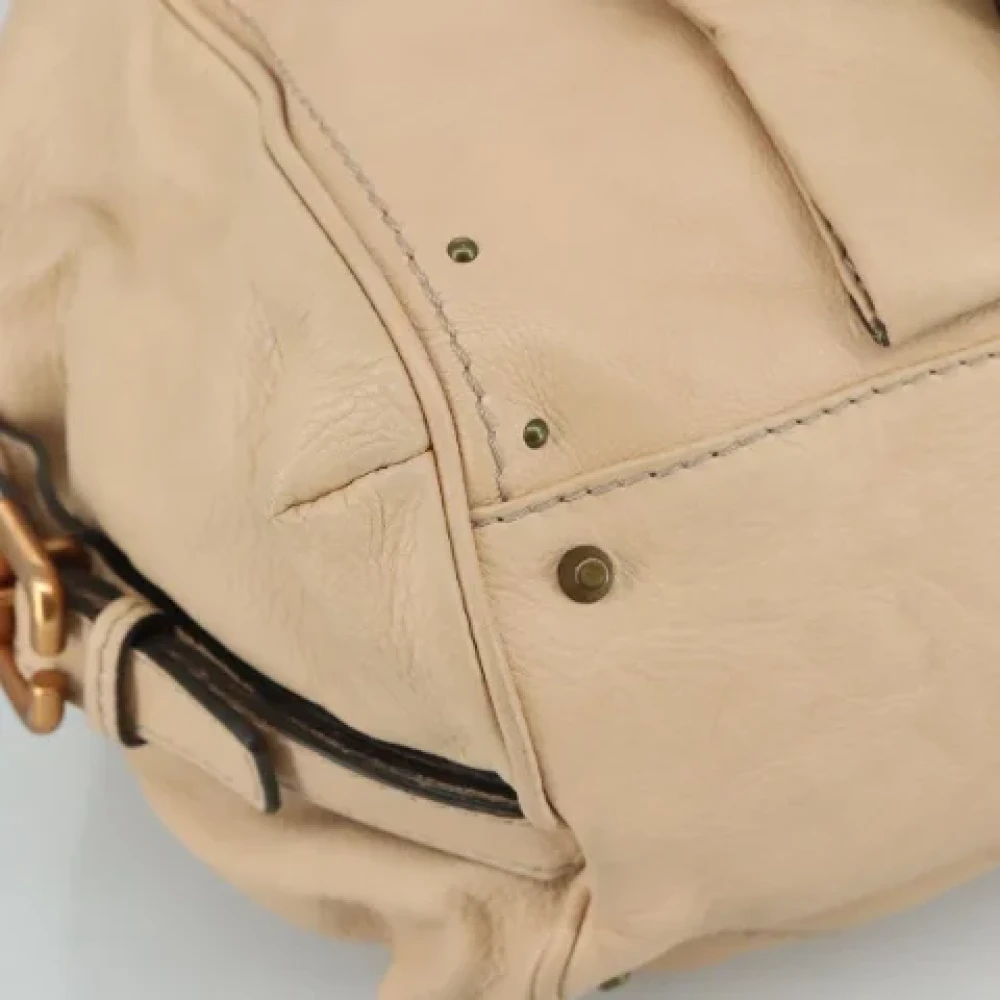 Chloé Pre-owned Leather handbags Beige Dames