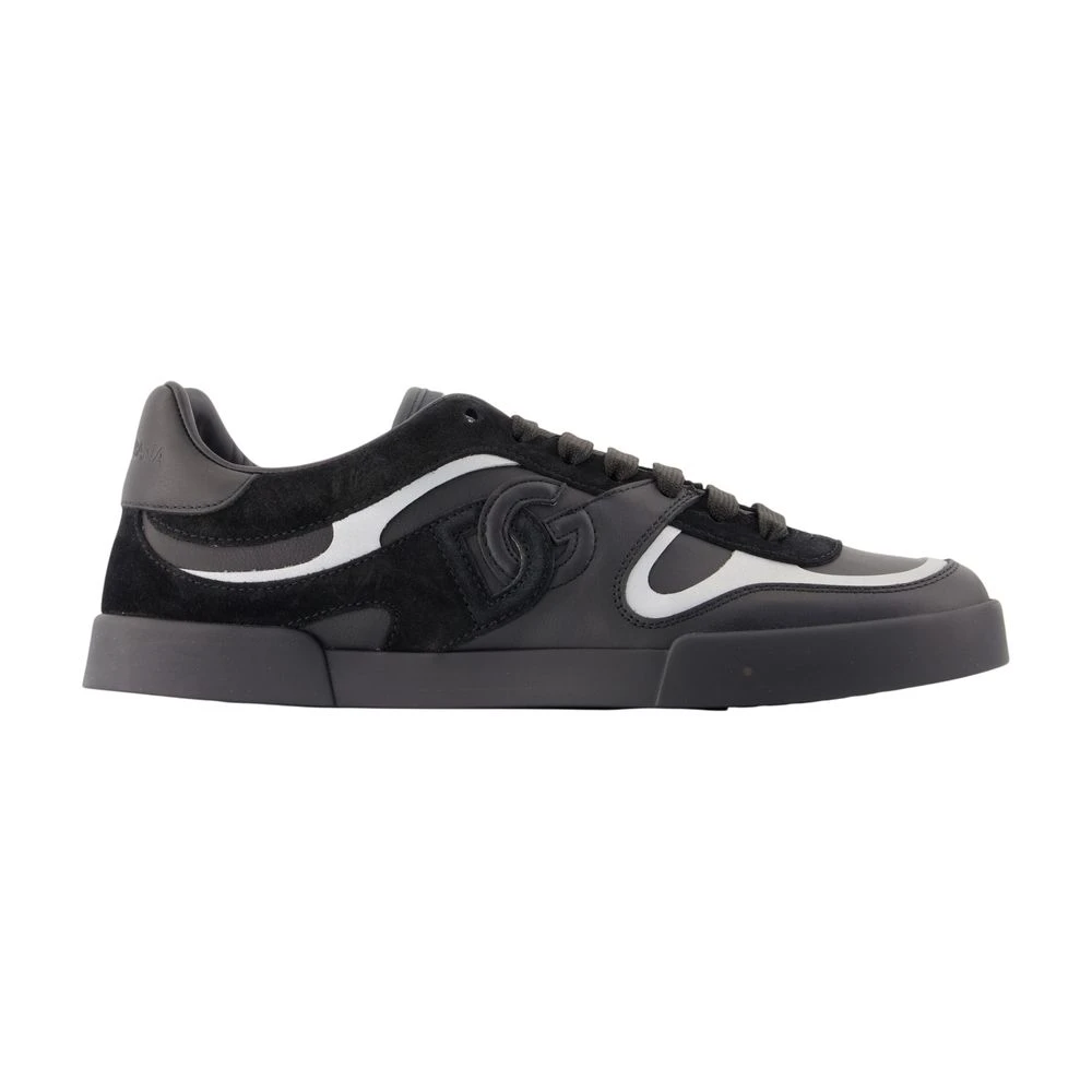 Dolce & Gabbana Sneakers, Male, 8 Uk, Portofino Custom Trainers Black