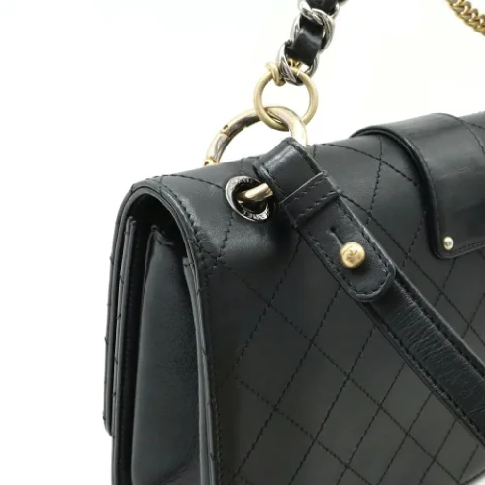 Chanel Vintage Pre-owned Leather handbags Black Dames