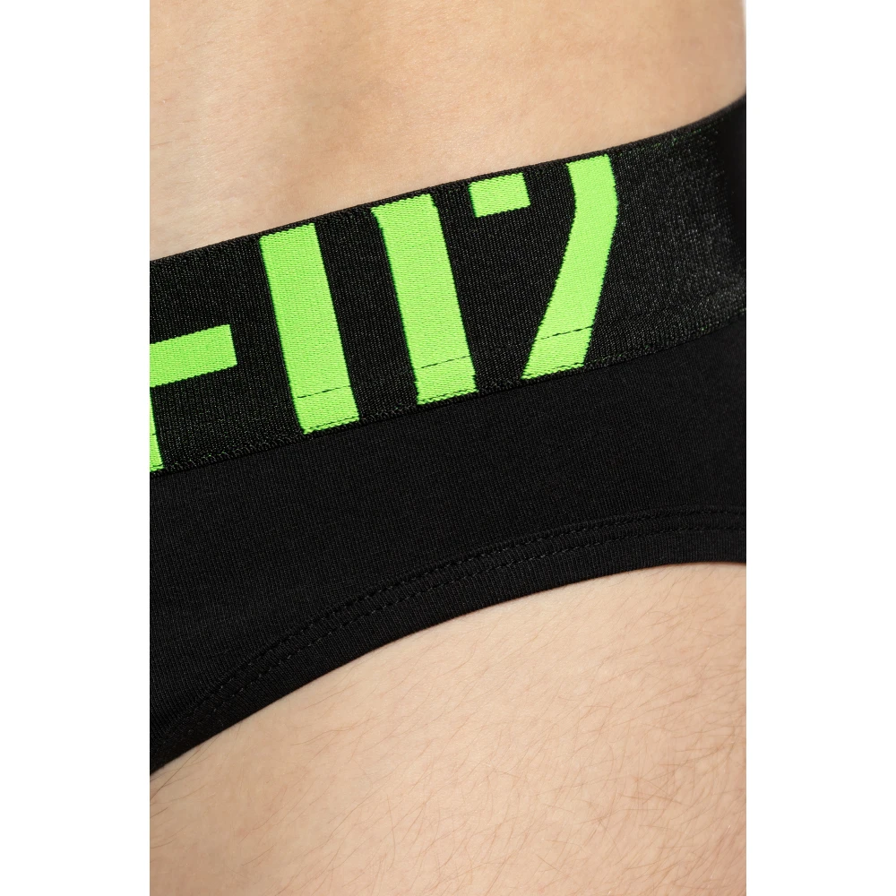 Dsquared2 Katoenen slip met logo Black Heren