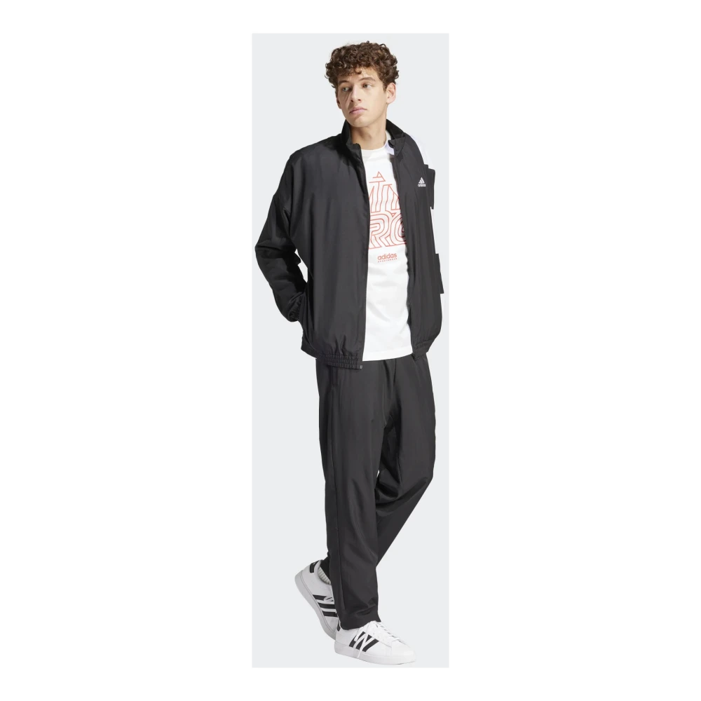 Adidas Colorblock Sportkleding Set voor Mannen Black Heren