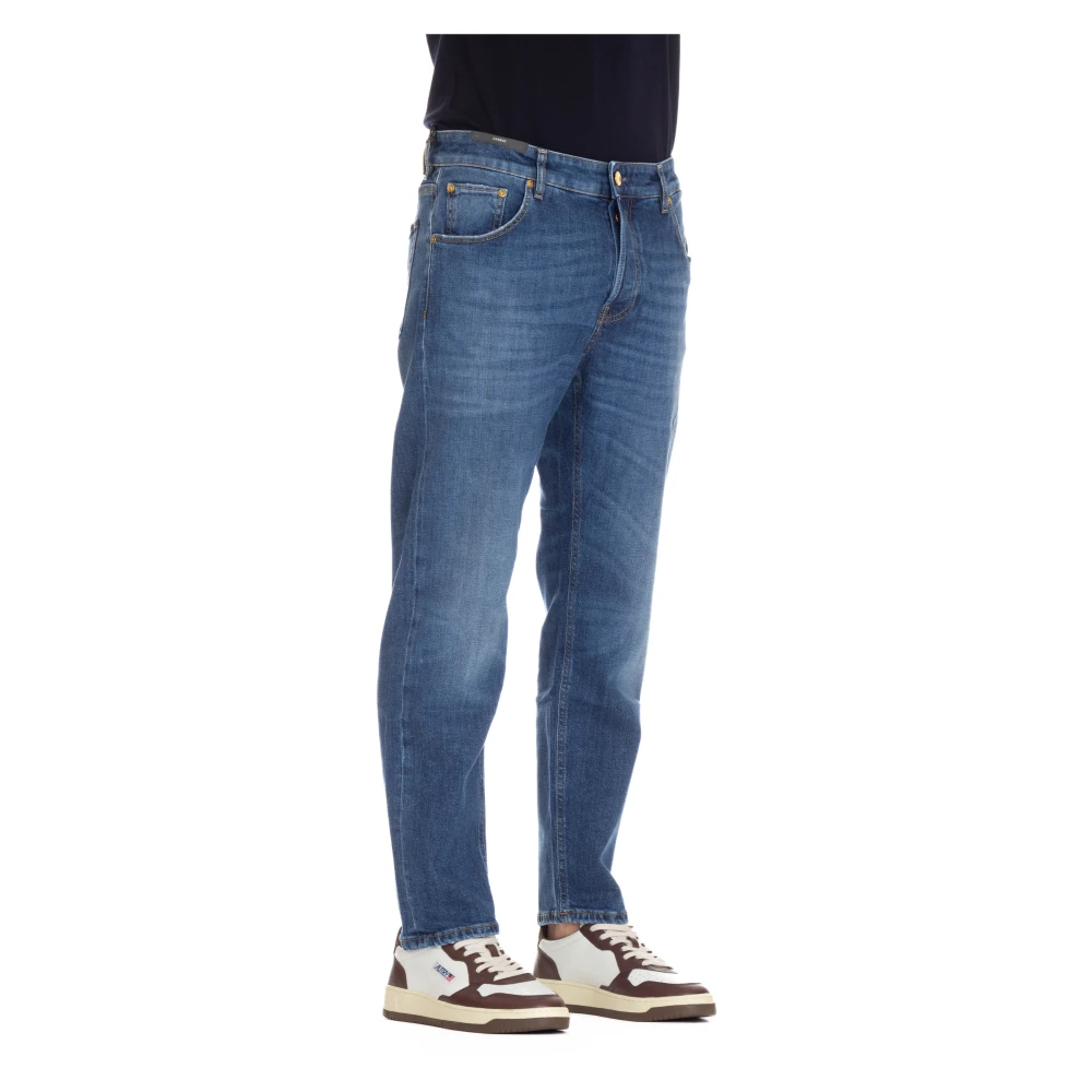 PT Torino Carrot Fit Denim Jeans Blue Heren
