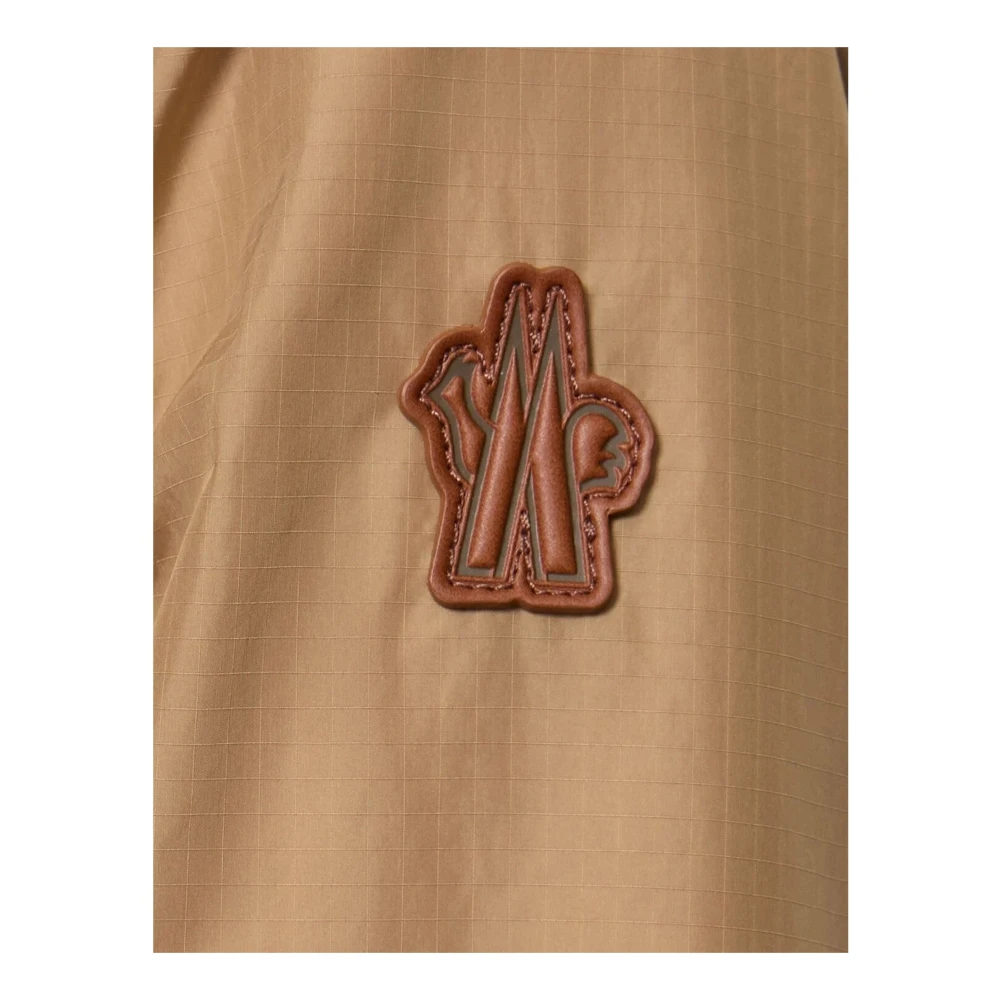 Moncler Dynamische Rutor-jas met Alcantara-details Beige Heren