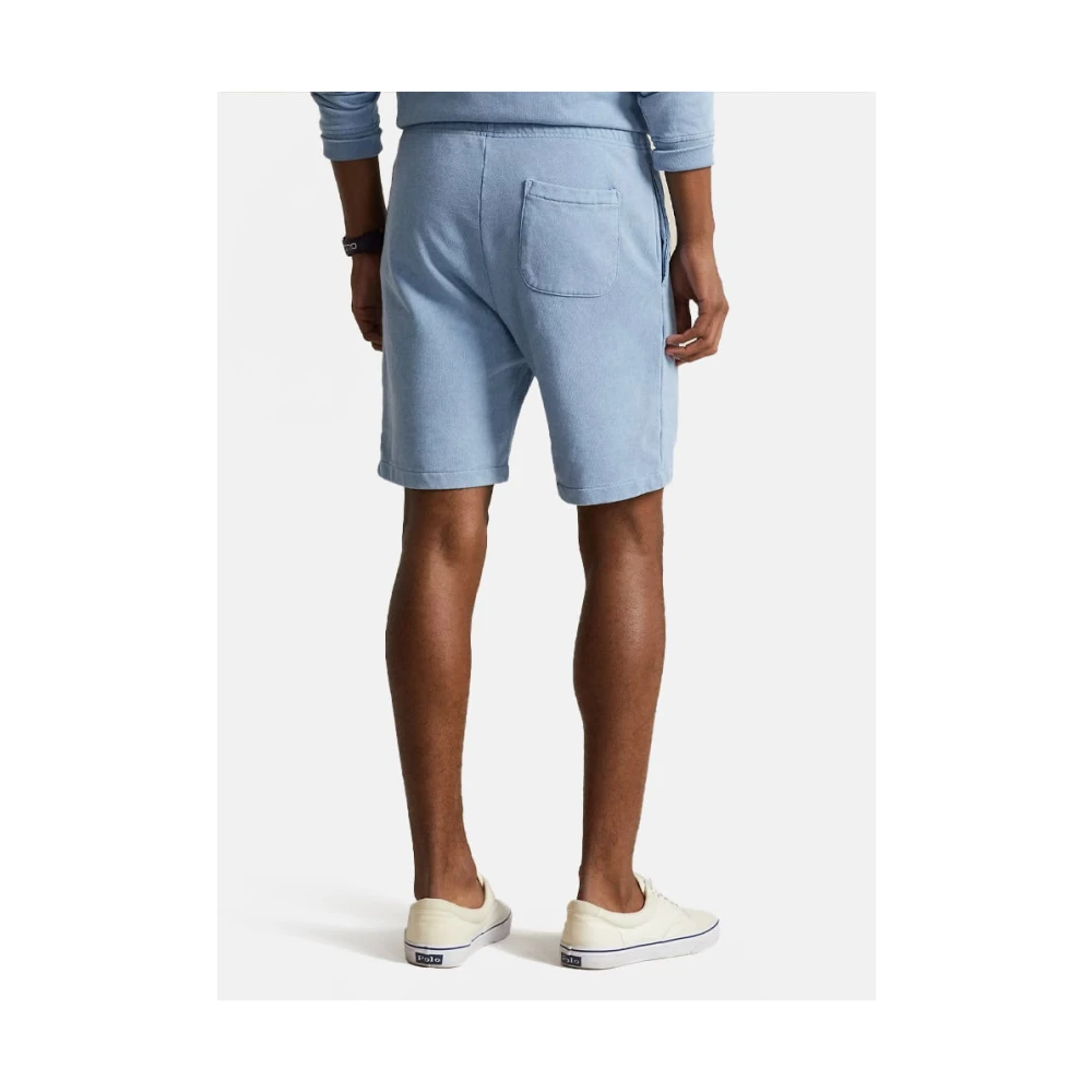 Polo Ralph Lauren Blauwe Katoenen Regular Fit Shorts Blue Heren