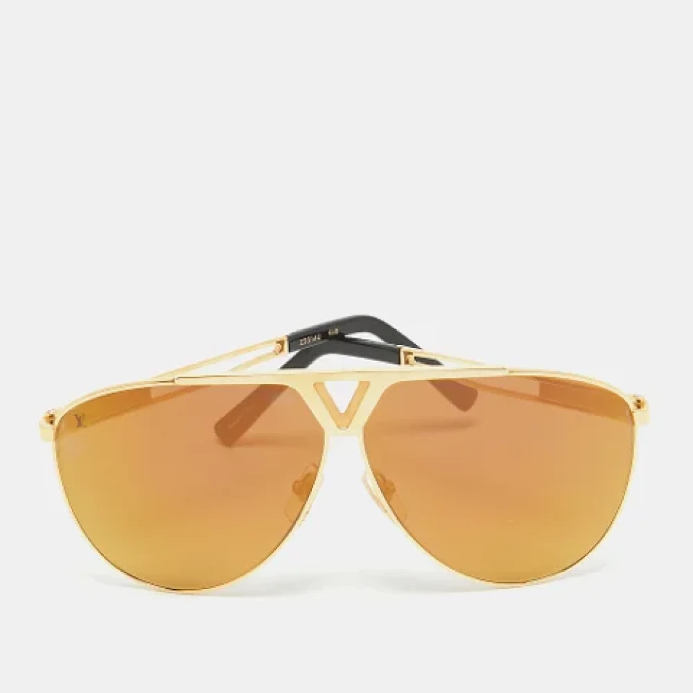 Louis Vuitton Vintage Pre-owned Acetate sunglasses Yellow Heren
