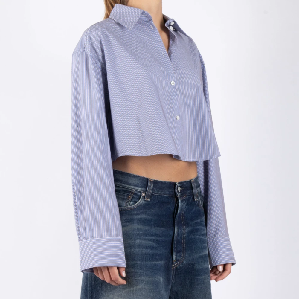 Acne Studios Hemelsblauwe Koffie Overhemd Blue Dames