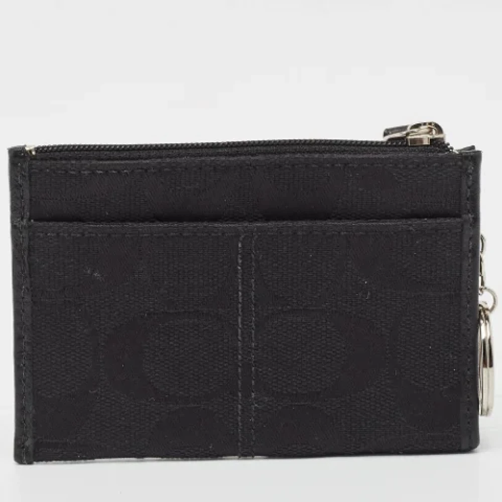 Coach Pre-owned Canvas wallets Black Dames