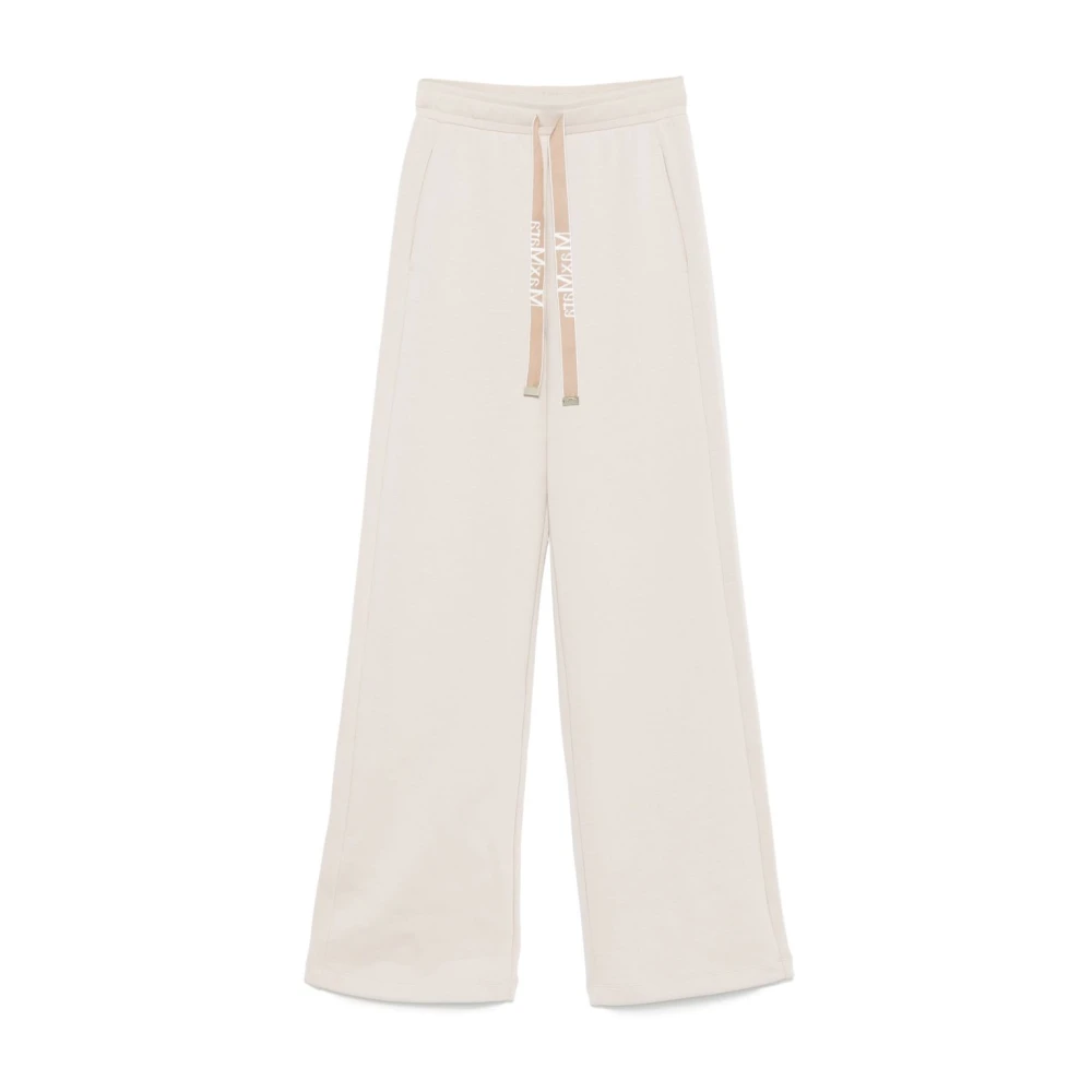 Max Mara Beige Bali Broek Hoge Stilistische Inhoud Beige Dames