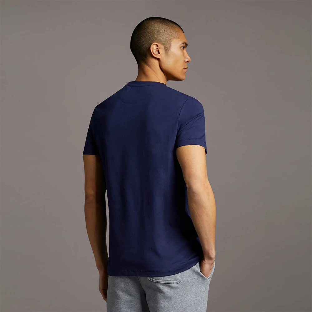 Lyle & Scott Contrast Pocket T-Shirt Elegant met een Persoonlijke Touch Blue Heren