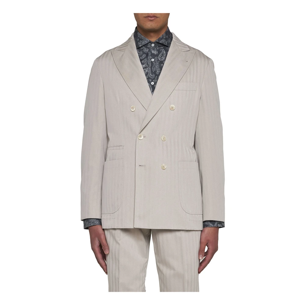 BRUNELLO CUCINELLI Beige Jassen Beige Heren
