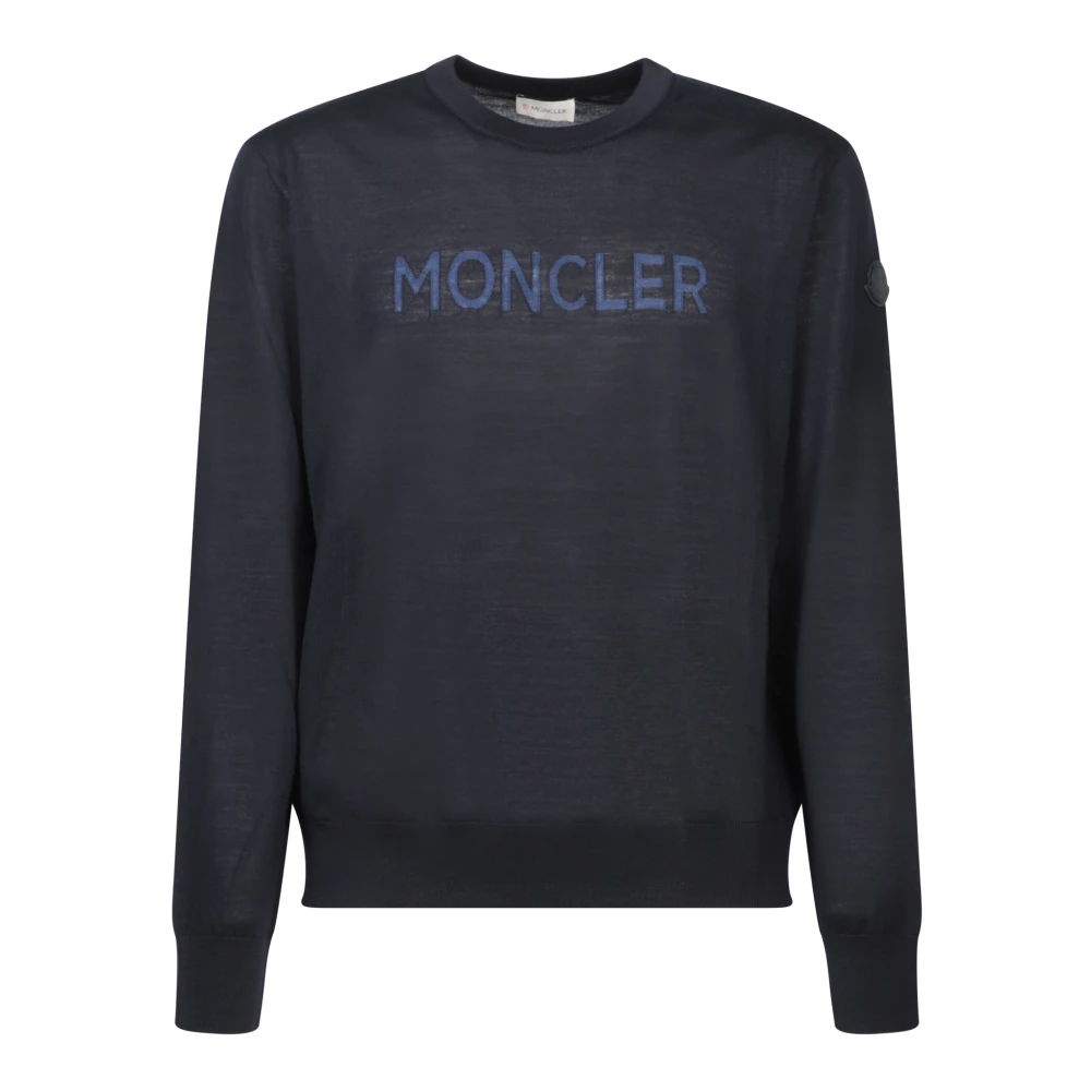Moncler Sportieve Trui met Lange Mouwen Blue Heren