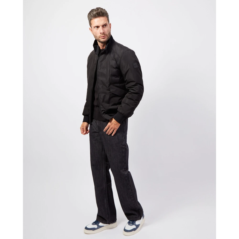 Boss Zwarte Sportieve Jas Black Heren