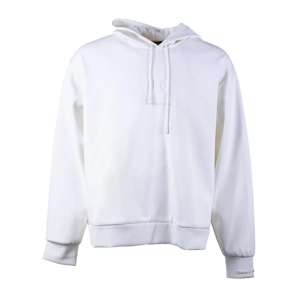 Dolce & Gabbana Herr Hoodie White, Herr