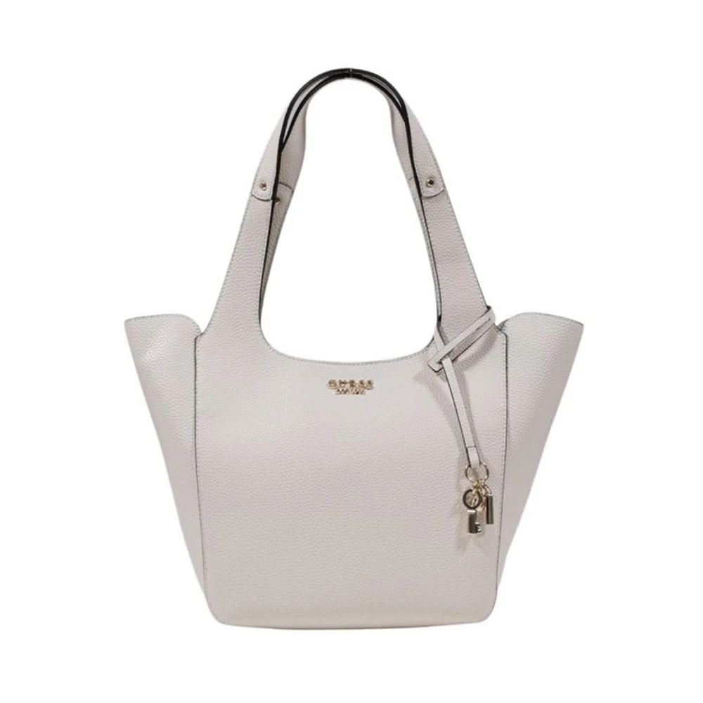 Guess Ruime Polyurethaan Handtas voor Vrouwen Beige Dames
