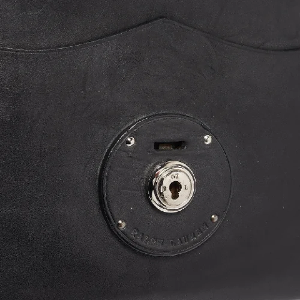 Ralph Lauren Pre-owned Leather shoulder-bags Black Dames