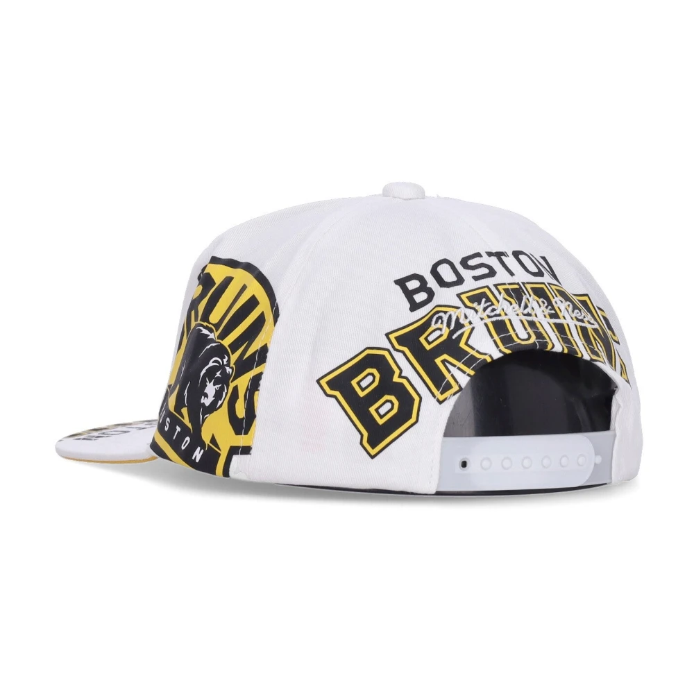 Mitchell & Ness Boston Bruins Platte Klep Pet White Heren