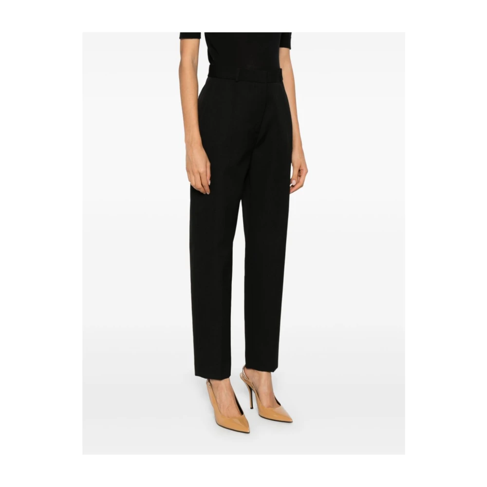 Lanvin Luxe Tapered Wollen Broek Black Dames
