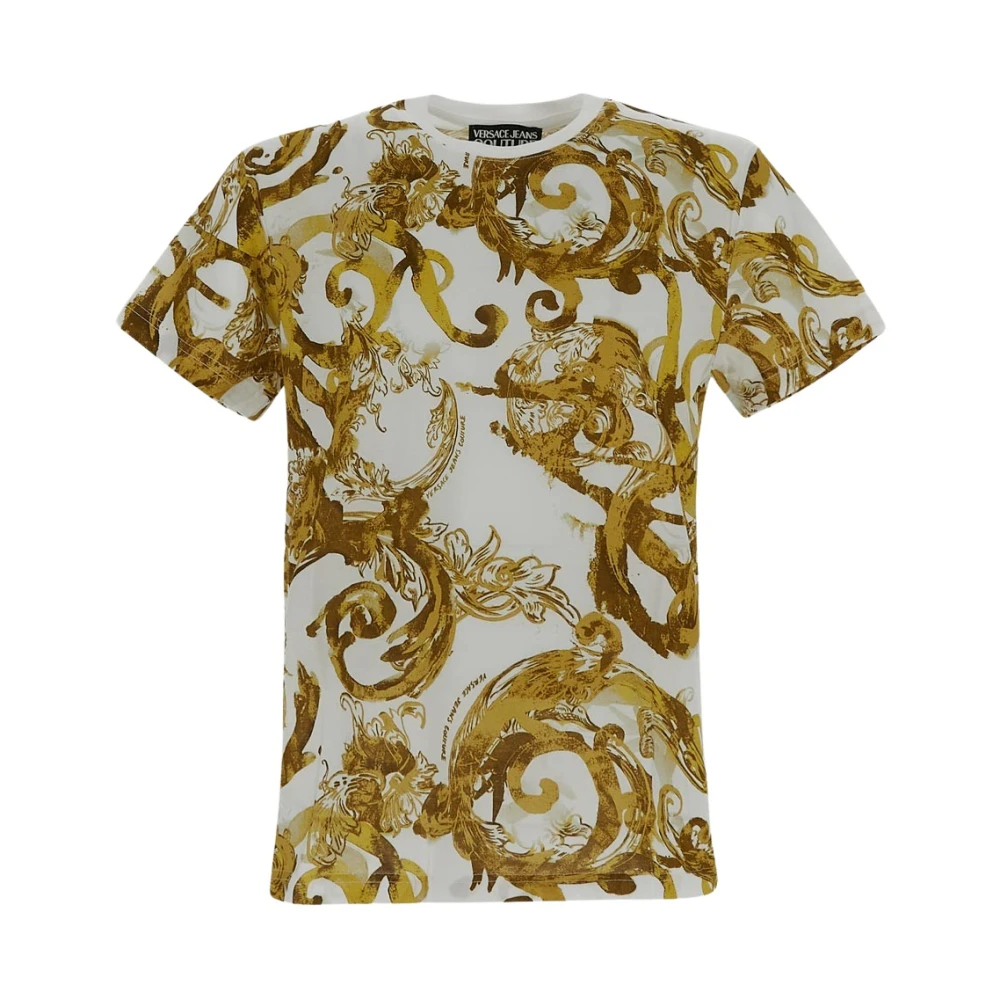 Versace Jeans Couture Watercolor Couture Print Heren T-shirt Multicolor Heren
