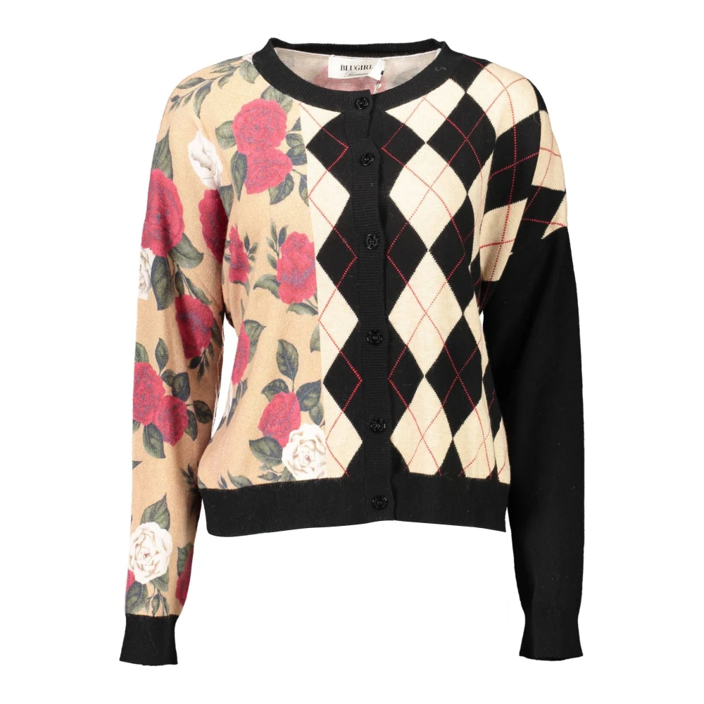 Blugirl Damen Multicolor Strickwaren, Mehrfarbig, Sgröße: