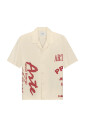 chemise-coton-imprime-rouge