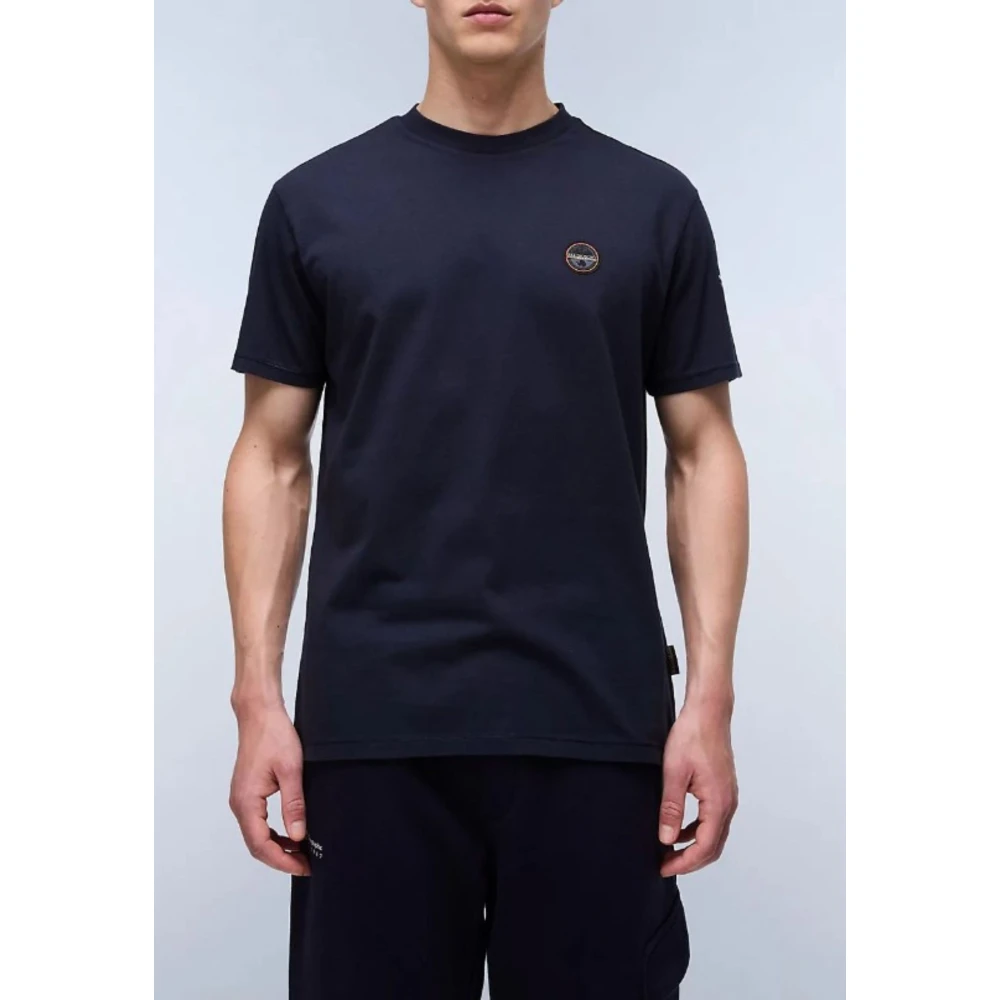 Napapijri Heren Logo T-shirt Blue Heren