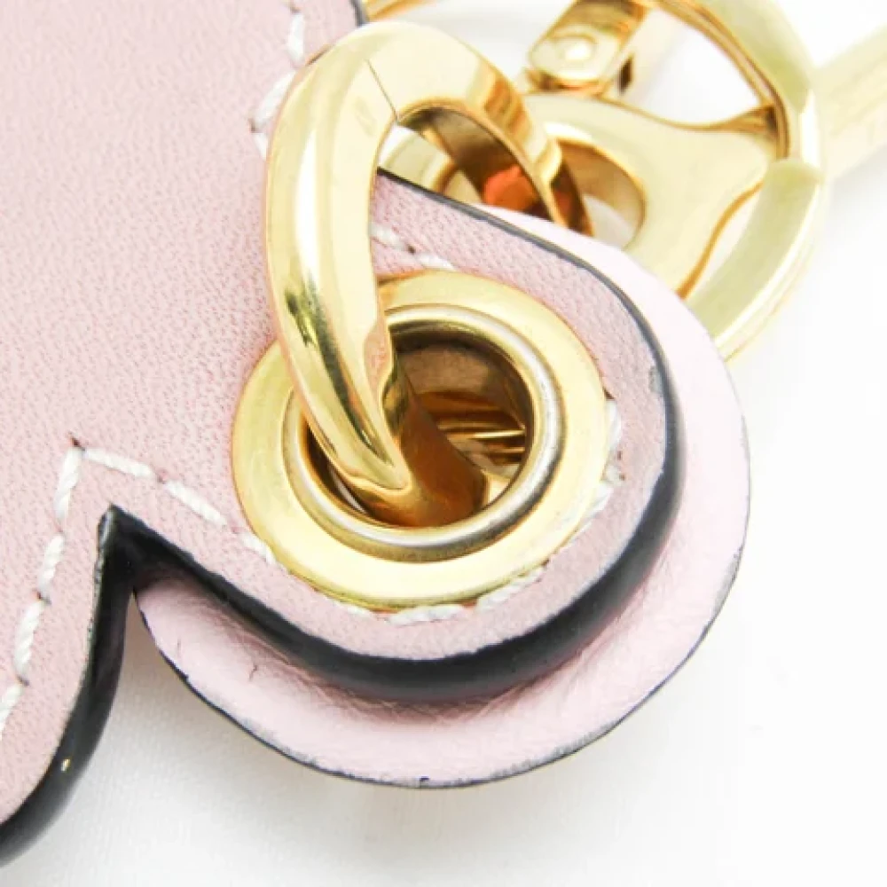 Loewe Pre-owned Leather key-holders Pink Dames
