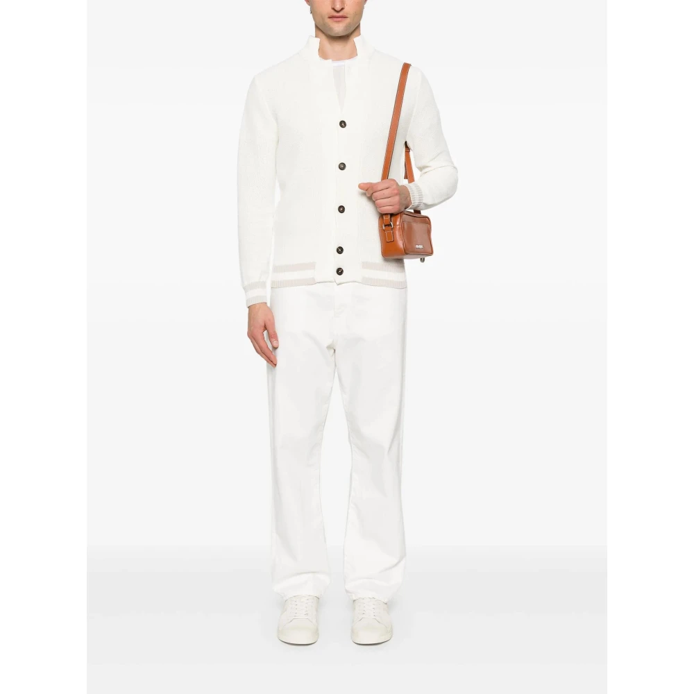 Eleventy Witte Jas White Heren