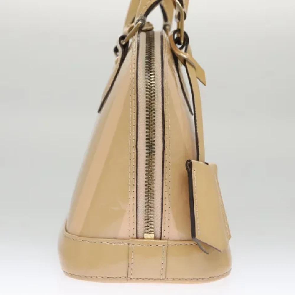 Louis Vuitton Vintage Pre-owned Leather handbags Beige Dames