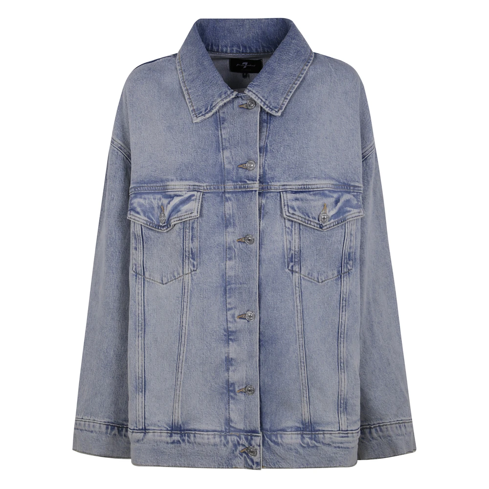 Jackets > Denim Jackets - - 7 For All Mankind - Modalova