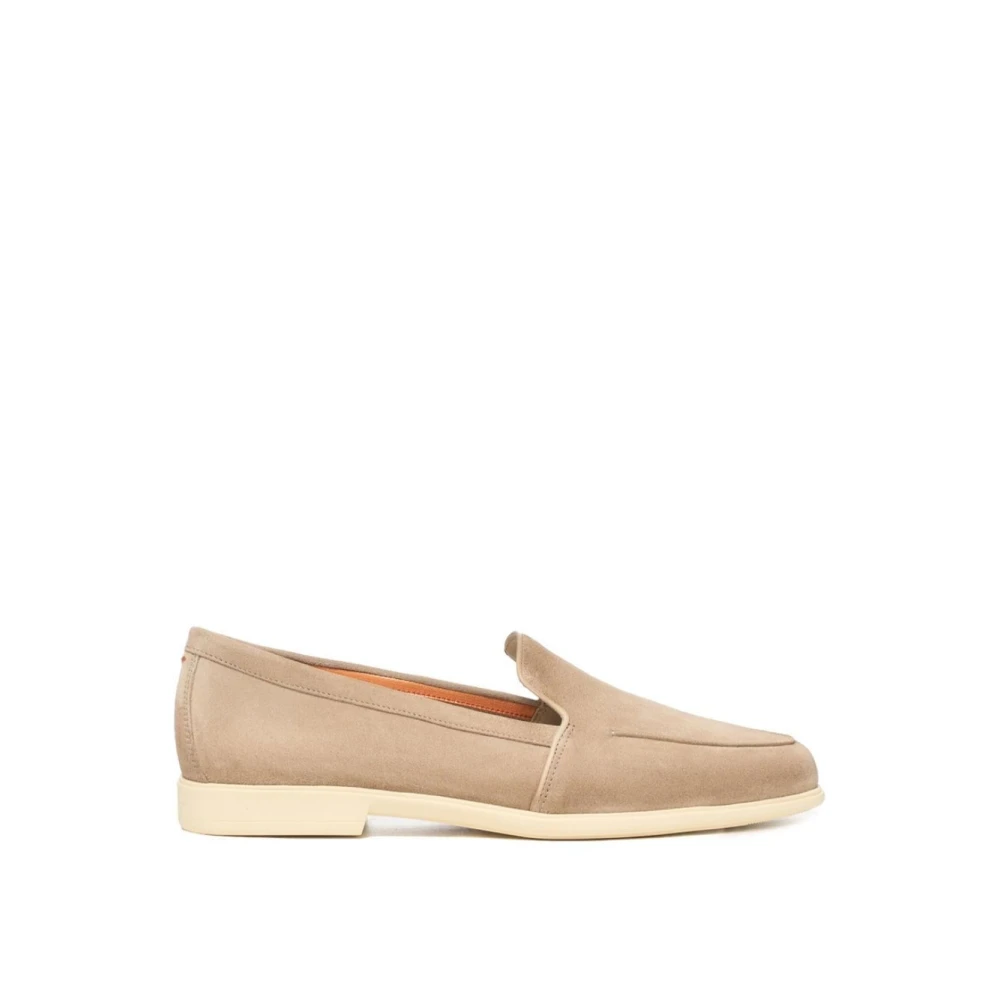 Santoni Women's Beige Malibu Loafer - Loafers - 6 Uk - Shoes
