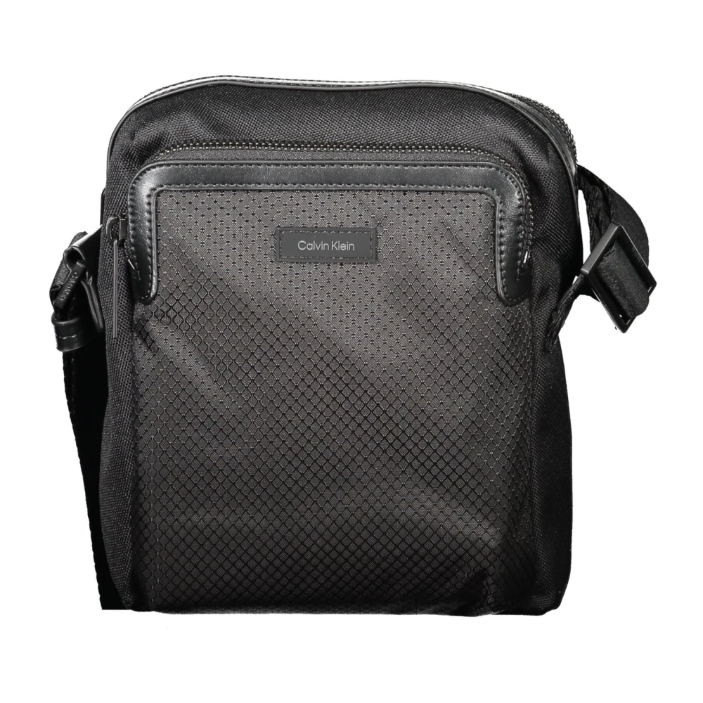 Calvin Klein Men's Black Shoulder Bag Contrast Details