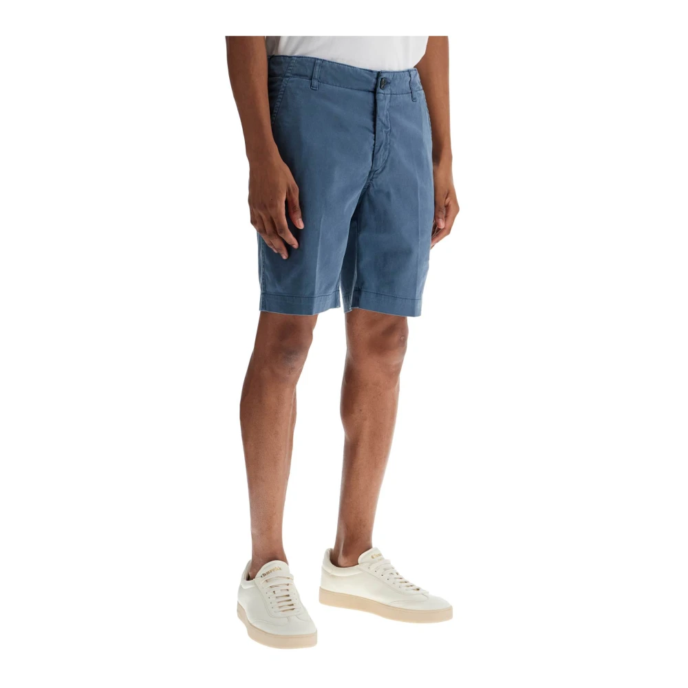 Vilebrequin Tencel Gabardine Chino Shorts Blue Heren