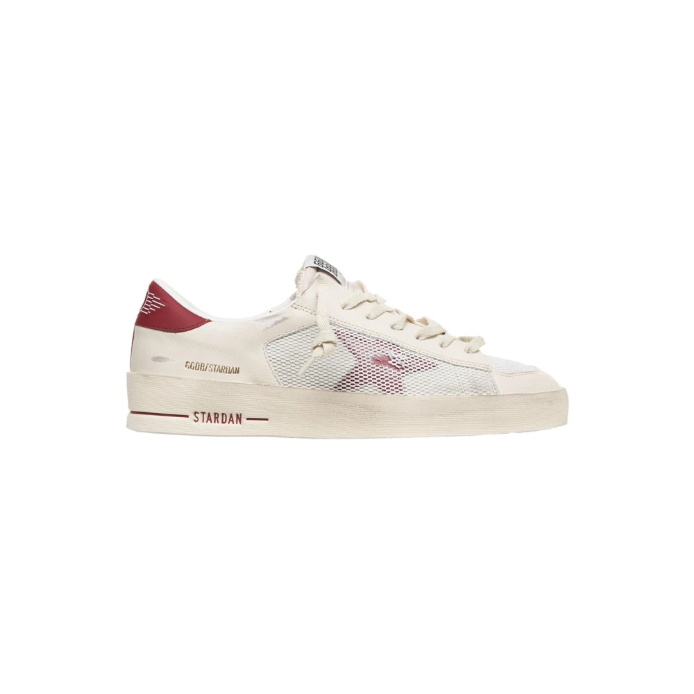Golden Goose Men's White Sneakers,, Trainers With Unique Design Size 7 Uk