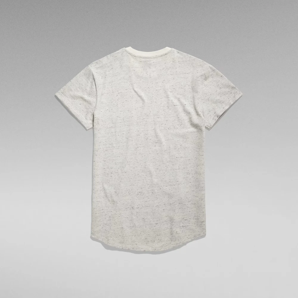 G-Star Biologisch Katoenen T-shirt met Omgeslagen Mouwen White Heren