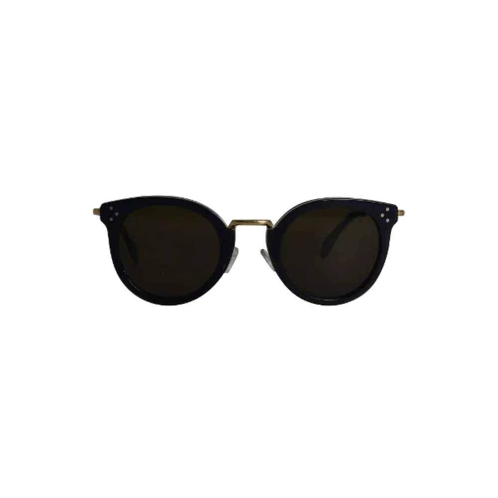 Celine Vintage Pre-owned Metal sunglasses Black Dames