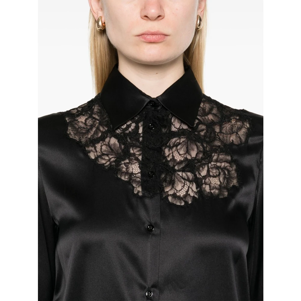 Ermanno Scervino Lange mouwen overhemd Black Dames