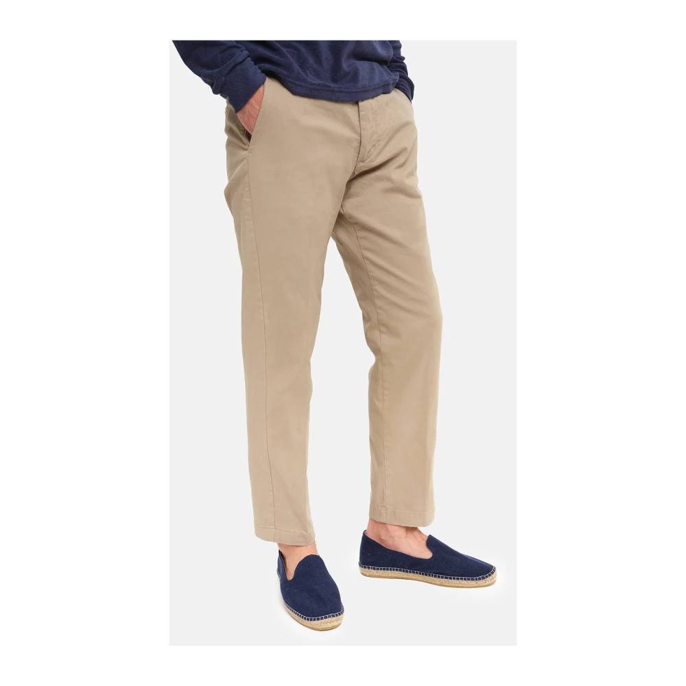 Peninsula Lange Strand Gabardine Broek Beige Heren