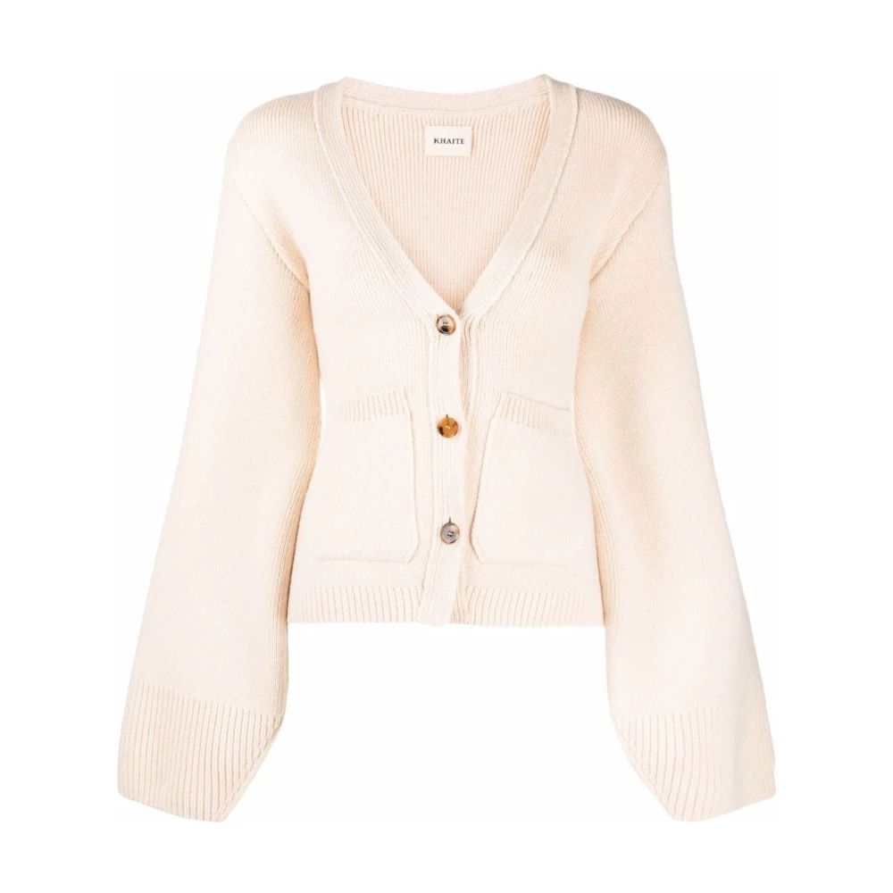 Khaite Custard Scarlet Cardigan Pink Dames
