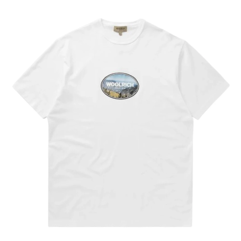Woolrich Landschap Tee Wit Helder White Heren